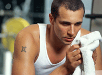man resting