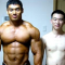 skinny guy vs muscular guy