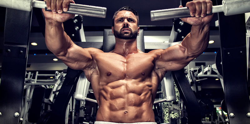 bodybuilder-chest-press-machine